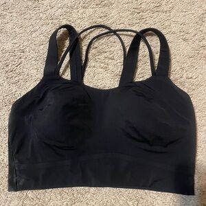 Lululemon Athletica Black Strappy Sports Bra